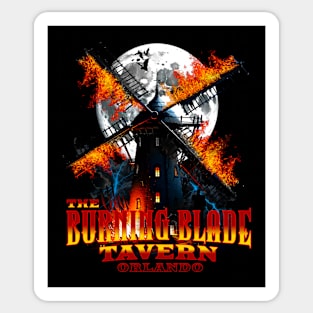 The Burning Blade Orlando Florida Horror Bar- It's going to be EPIC! Sticker
